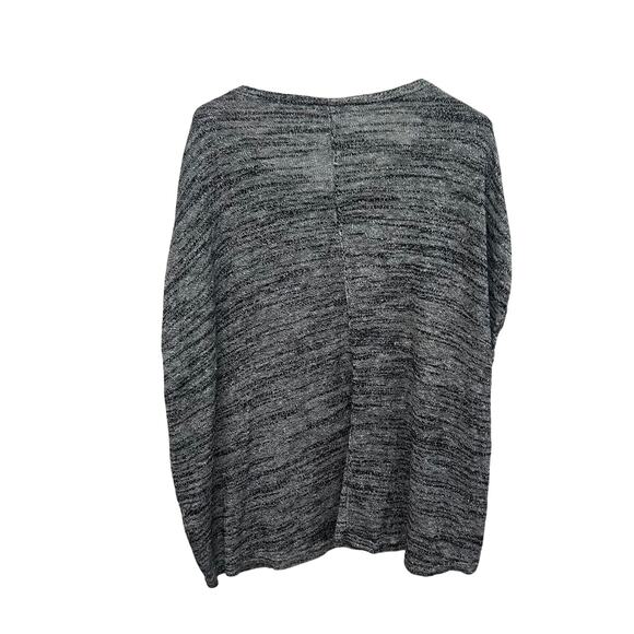 Pure Jill XL‎ Petite Gray Linen Blend Short Sleeve Knit Sweater Top Minimalist - Picture 5 of 5